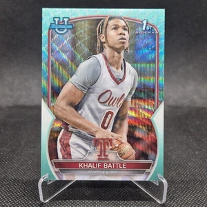 2022-23 Topps Bowman University Chrome Basketball - Khalif Battle Temple /299 - Bild 1 von 3
