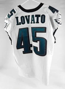 Camiseta deportiva blanca usada en juegos de Rick Lovato #45 2023 Philadelphia Eagles 44 DP71435 - Imagen 1 de 10
