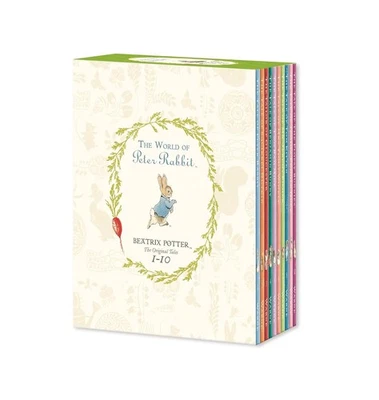 Peter Rabbit Library (Coloured Jackets) 10 Books Box Set by Beatrix Potte (HB) - Image 1 of 2