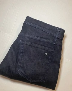 Pantalones de mezclilla para hombre Rag& Bone calce ajustado crudo 2 índigo oscuro auténticos pantalones de mezclilla elásticos 32x32 - Imagen 1 de 6