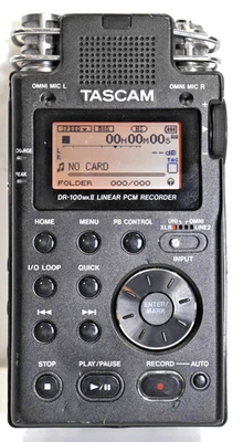 TASCAM DR-100MKII 2-Channel Portable Digital Recorder - Image 1 of 4