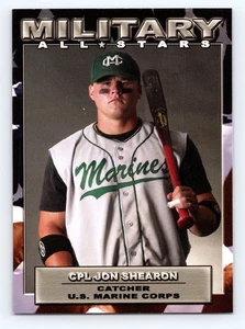Tarjeta de béisbol 2005 Military All Stars Jon Shearon Catcher Marina de los Estados Unidos - Imagen 1 de 2
