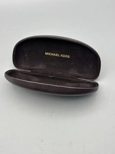 MICHAEL KORS DESIGNER EYEGLASSES SUNGLASSES OPTICAL BROWN HARD CASE Clamshell - Picture 1 of 5
