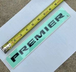 19-25 Chevrolet Tahoe Suburban Silverado Gloss Black Tailgate “Premier” Emblem - Picture 1 of 5