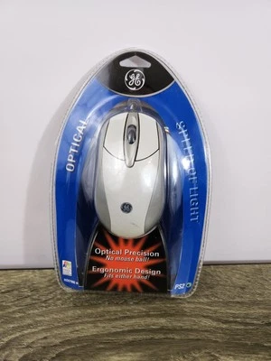GE Optical Mouse Optical Ergonomic Design Silver Model #HO97986 NEW - Image 1 of 4