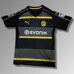 Borussia Dortmund Custom Fan Jersey #14 Puma Evonik Black Yellow BVB Size L - Bild 1 von 8