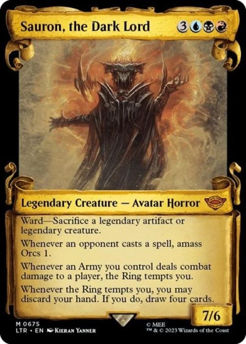 Sauron, the Dark Lord (Showcase Scrolls) - Near Mint MTG - Image 1 of 1