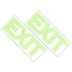 2 hojas de pegatinas de pared luminosas placa de extensión Los oscuros - Imagen 1 de 12