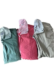 Womens Vintage Blair Rainjacket Windbreaker Coat 2XL Green Pink Or Tan NWOT - Picture 1 of 16