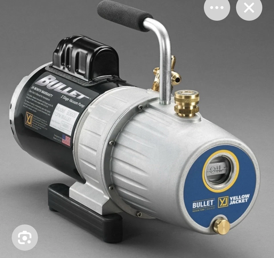 Bomba de vacío de refrigeración Yellow Jacket 7 CFM modelo 93600 hecha en EE. UU. Foto 1 de 1