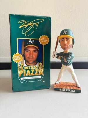 MIKE PIAZZA 2007 SGA BOBBLEHEAD, OAKLAND ATHLETICS   - Image 1 of 3
