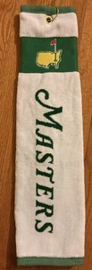 New Masters Augusta National White/Green Tri-Fold Golf Towel - Picture 1 of 1