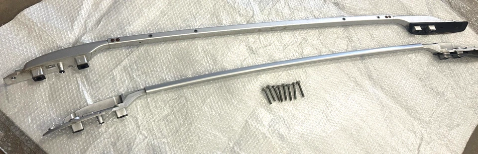 #8 -2014-2020 Nissan Rogue Roof Rack Rail Set of 2 Right & Left Side OEM NO CAPS Foto 1 de 4