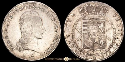  Italia Toscana - Fernando III Francescone (27,26 g) 1797 Toscana MBC+ Foto 1 de 3