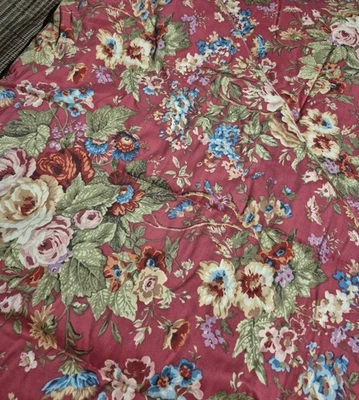 Vintage Ralph Lauren CHAPS SUMMERTON Floral Comforter & 2 Shams King Bed Set - Image 1 of 4