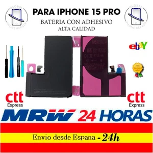 Bateria iPhone 15 Pro Alta Calidad 3480mah con adhesivo + ENVIO 24H - Imagen 1 de 1