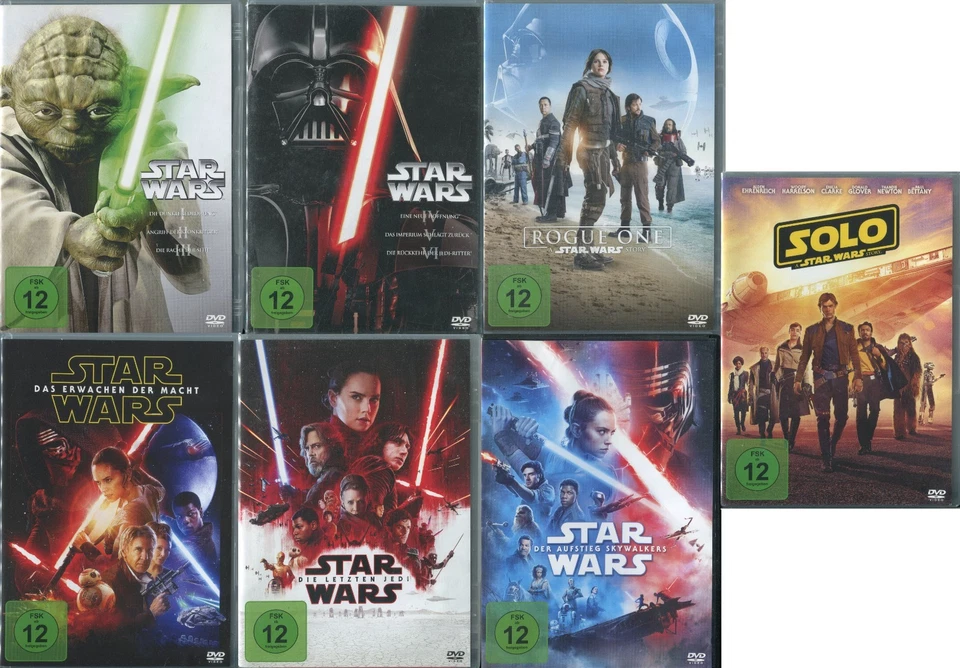 Star Wars 1-11 Komplett. (1+2+3+4+5+6+7+8+9+10+11)(DVDs)Der Aufstieg Skywalkers - Bild 1 von 1