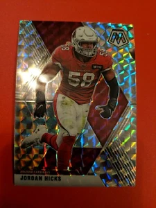 2020 Panini Mosaic Football Jordan Hicks #13 Silver Mosaic Prizm Cardinals - Picture 1 of 1