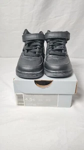 Nike Force 1 Mid (TD) schwarze Schuhe 314197-004 Kleinkind Größe 4,5c - Bild 1 von 7