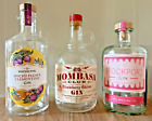 3 x Empty Gin Bottles for Craft/Upcycling/Display/Wedding/Lights