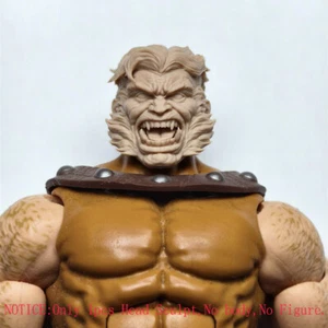 Blank 1/12 Scale Boss Sabretooth Head Sculpt Unpainted Fit 6" ML Figure V2 Style - Picture 1 of 4