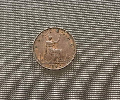 1862 Great Britain 1 One Farthing Cover