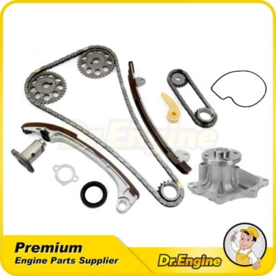 Kit de corrente de distribuição bomba de água ajuste 01-09 Toyota Camry Solara RAV4 2.4L 2AZFE - Imagem 1 de 4