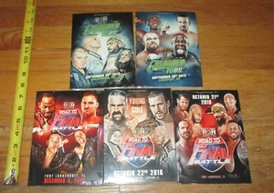 2015 16 ROH Wrestling 5 DVD Lot WWE AEW Adam Cole Young Bucks AJ Styles Briscoe - Picture 1 of 3