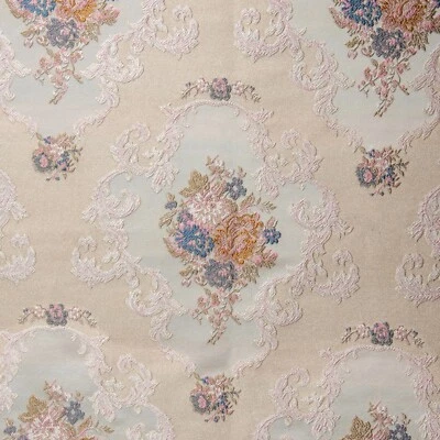 Victorian Damask Jacquard Fabric, 54" Wide, for Upholstery Window, Sold by Yard - Image 1 of 4