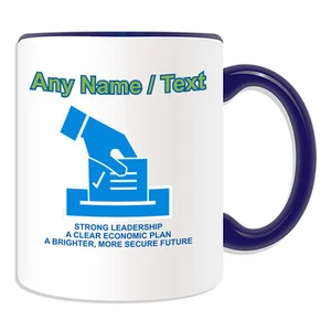 Personalised Gift Conservative And Unionist  Mug Money Box Cup Vote Box Politic - Picture 1 of 21