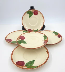 5 Stück Franziskaner Untertassen für Tassen Vintage Apfelblüte Made in California - Bild 1 von 4