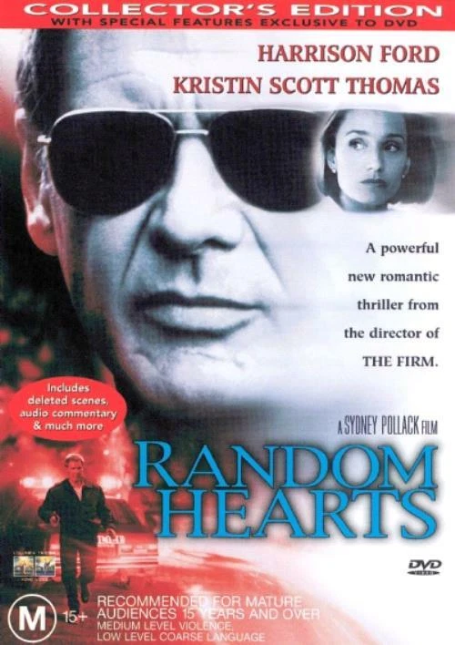Random Hearts (DVD, 1999) Harrison Ford, Bonnie Hunt, Richard Jenkins - image 1 of 1