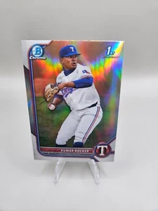 2022 Bowman Draft #BDC-164 Kumar Rocker Chrome Refractor - Picture 1 of 2
