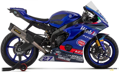 FULL EXHAUST SYSTEM ARROW COMPETITION STEEL AND TITANIUM FOR YAMAHA R6 17-24 Foto 1 de 4