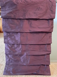 Roman shade purple silk 25.5" x 39.5" - Picture 1 of 5