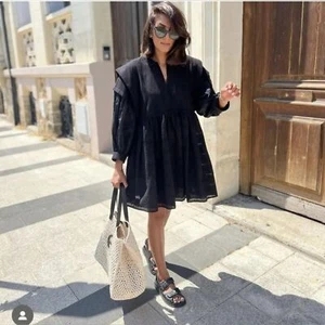 Claudie Pierlot french dress adorable brand new FR 36 US 4 oversized - Picture 1 of 8
