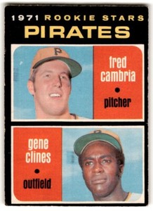 1971 O-Pee-Chee Pirates Rookies - Fred Cambria/Gene Clines Rookie #27 Pittsburgh
