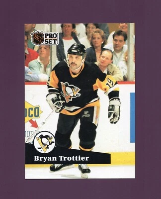 1991 Pro Set Bryan Trottier #192 French Set - Pittsburgh Penguins - Image 1 of 2