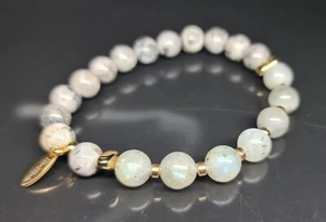 Natural Gemstone Labradorite With Picasso Jasper And Gold Plated Hematite Beaded - Picture 1 of 7