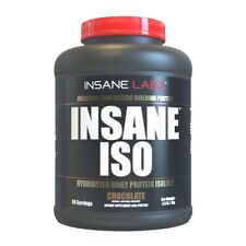 Insane Labz INSANE ISO Hydrolyzed Whey Protein Isolate 60 Servings, 2 FLAVORS