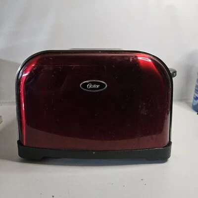Oster TSSTTRWF4R -4 Slice Red Brushed Stainless Steel Toaster - Image 1 of 4