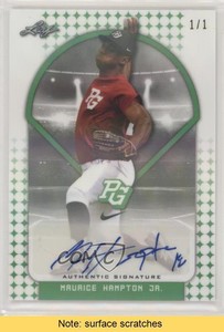 2018 Leaf Perfect Game National Showcase 1/1 Maurice Hampton Jr Auto READ fv8
