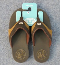 mens animal flip flops size 10