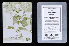 2018-19 Upper Deck Compendium Printing Plate Yellow 1/1 Dylan Strome #531