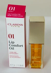 CLARINS HYDRATING & PLUMPING LIP COMFORT OIL - HONEY 01 - Picture 1 of 2