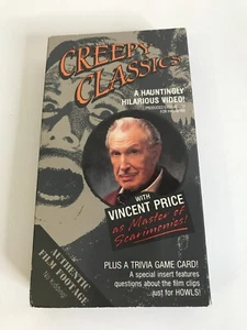 Creepy Classics VHS (1988) Vincent Price Horror B-Movie Comedy - Picture 1 of 4