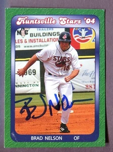 2004 Huntsville Stars Colonial Graphics Group #20 Brad Nelson Autographed Signed - Picture 1 of 1