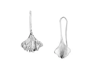 Ed Levin Ginkgo Dangle Earring .925 Sterling Silver - Picture 1 of 1