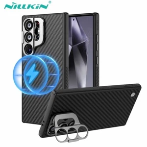 Funda de teléfono con soporte de lente de fibra de aramida magnética Nillkin para Samsung Galaxy S24 Ultra - Imagen 1 de 19