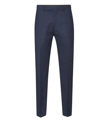 Skopes Hombre Harcourt Ajustado Traje Pantalón Azul Marino Cintura 30A 46 - Imagen 1 de 4
